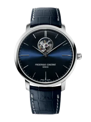 FREDERIQUE CONSTANT SLIMLINE HEART BEAT AUTOMATIC BLUE DIAL