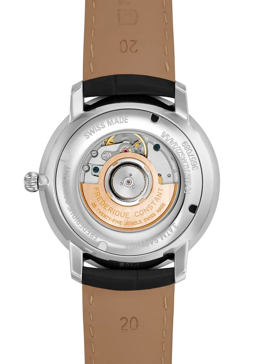 FREDERIQUE CONSTANT SLIMLINE HEART BEAT AUTOMATIC BLUE DIAL