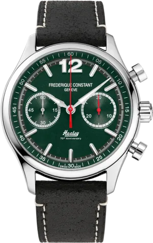FREDERIQUE CONSTANT VINTAGE RALLY HEALEY AUTOMATIC CHRONOGRAPH GREEN DIAL