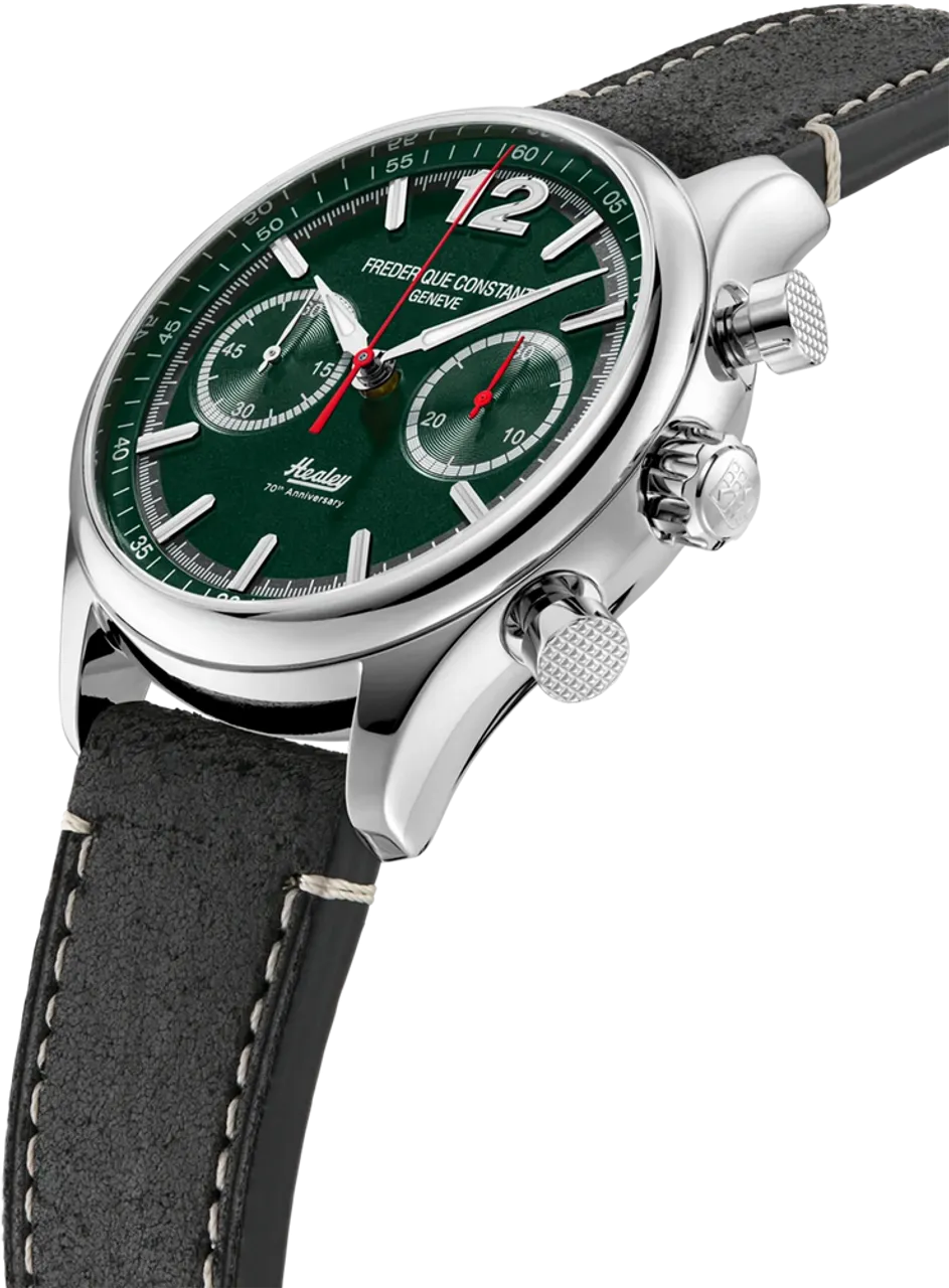 FREDERIQUE CONSTANT VINTAGE RALLY HEALEY AUTOMATIC CHRONOGRAPH GREEN DIAL