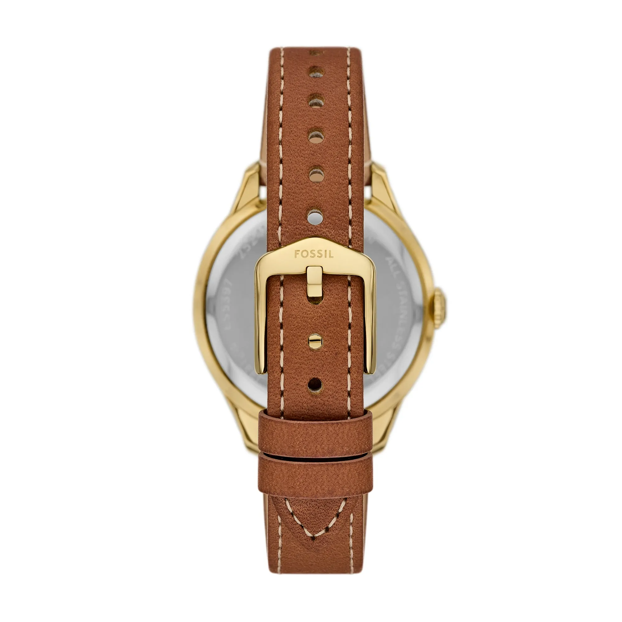 Gilmore Three-Hand Date Medium Brown Leather Watch