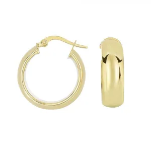 Gold tube hoop earrings | Tube Hoop Earrings