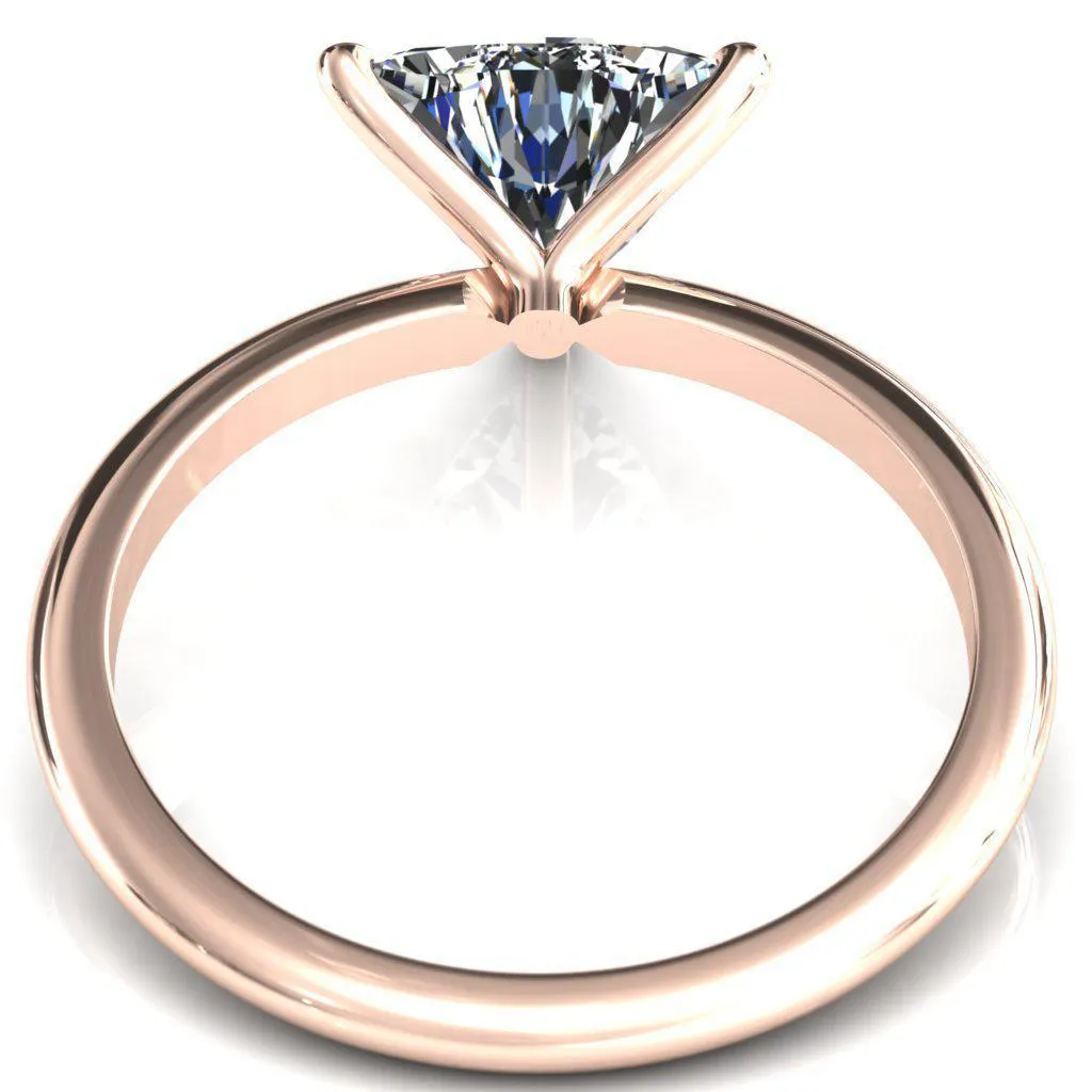 Gracey Trillion Moissanite 3-Claw Prong Engagement Ring