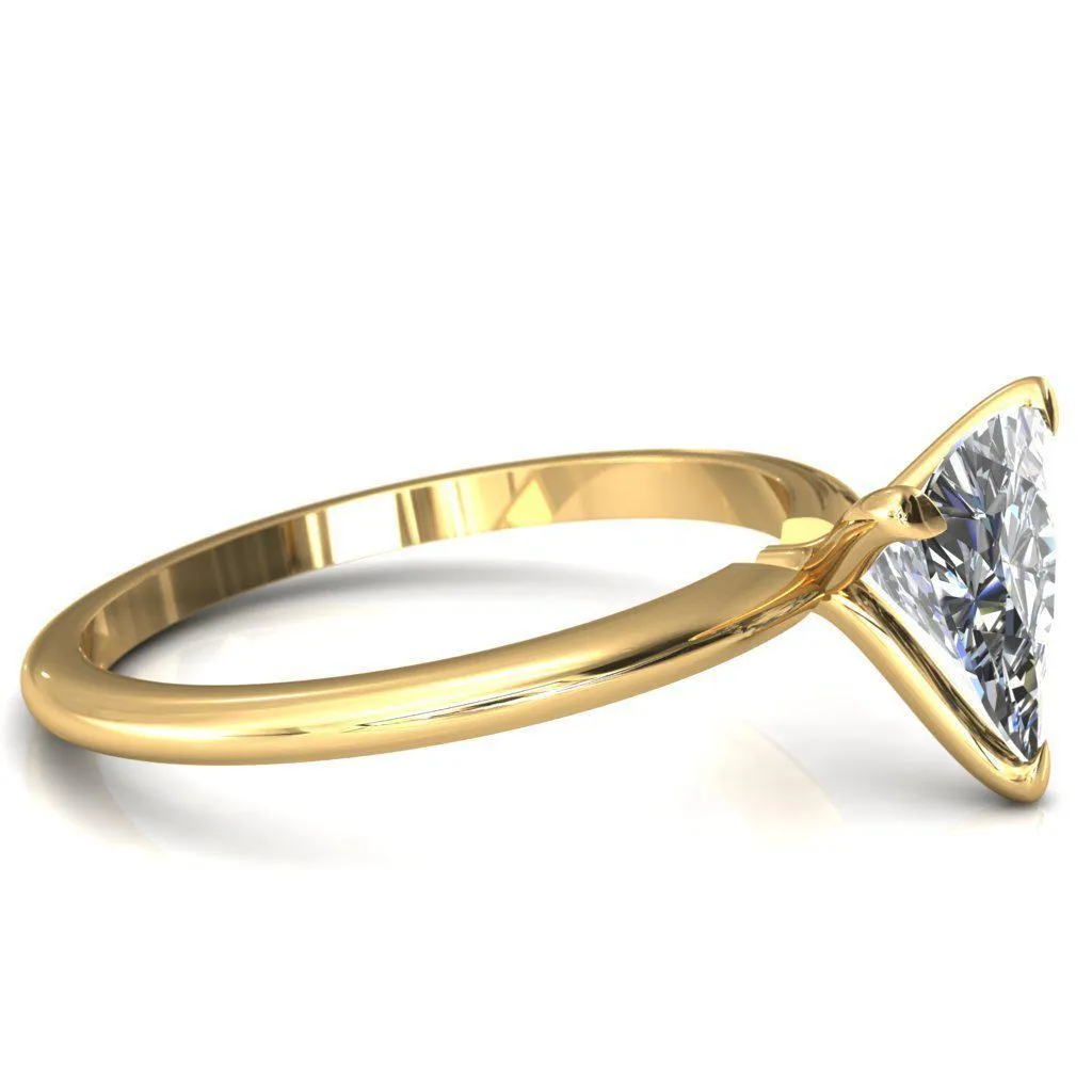 Gracey Trillion Moissanite 3-Claw Prong Engagement Ring