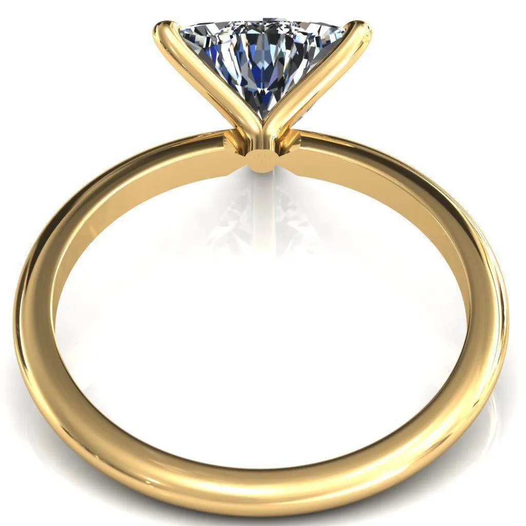 Gracey Trillion Moissanite 3-Claw Prong Engagement Ring