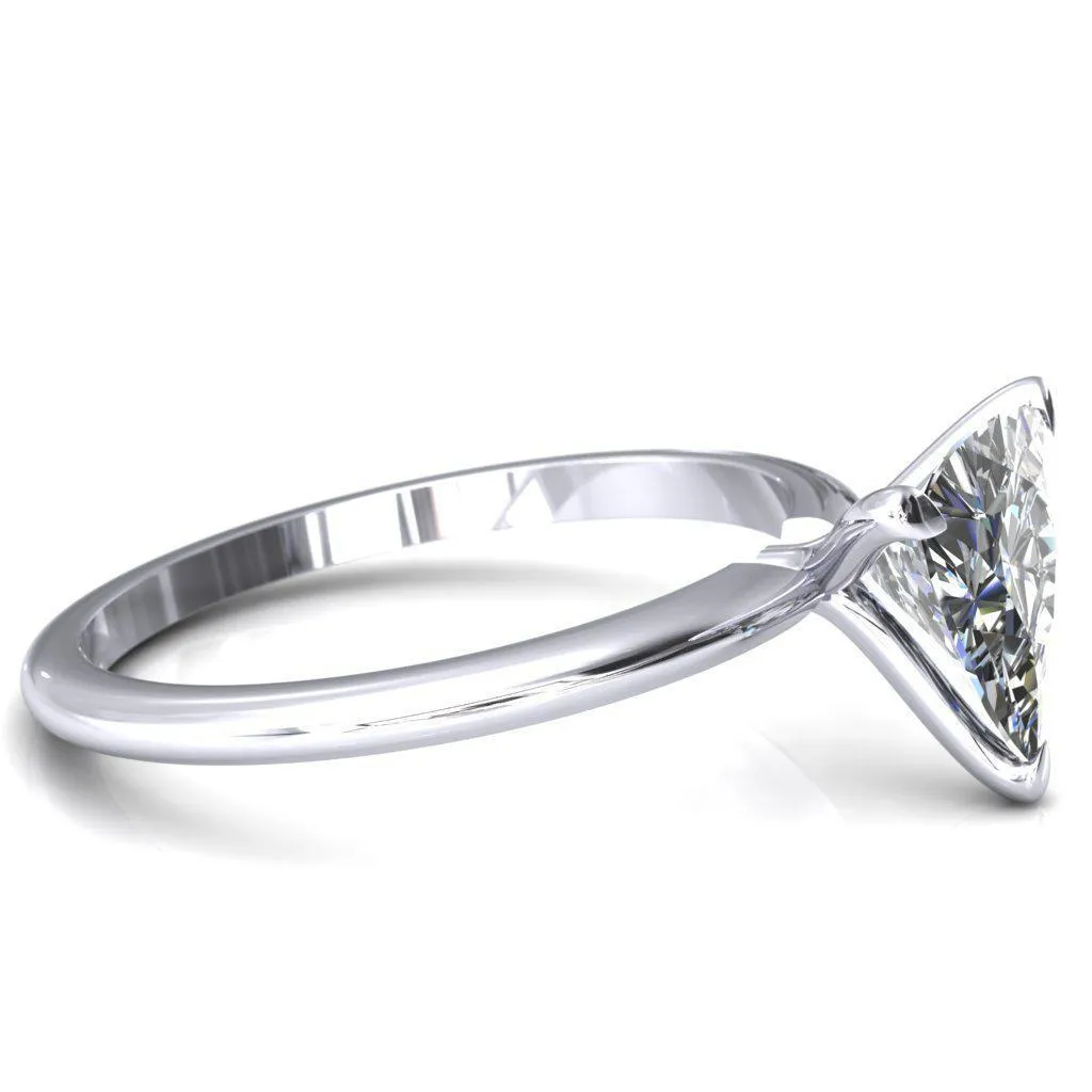 Gracey Trillion Moissanite 3-Claw Prong Engagement Ring