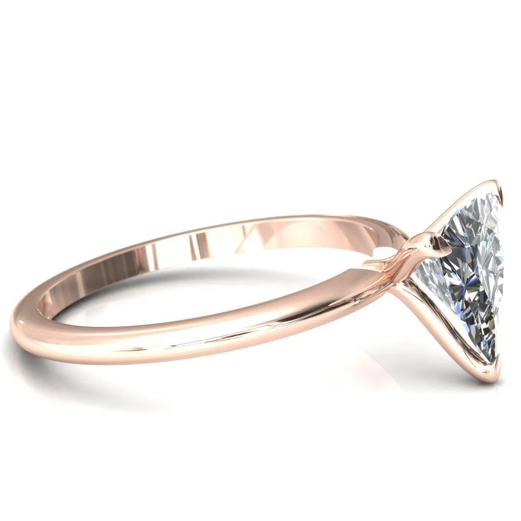 Gracey Trillion Moissanite 3-Claw Prong Engagement Ring