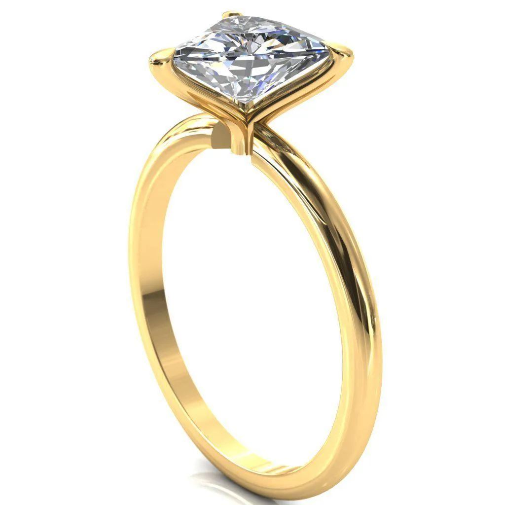Gracey Trillion Moissanite 3-Claw Prong Engagement Ring
