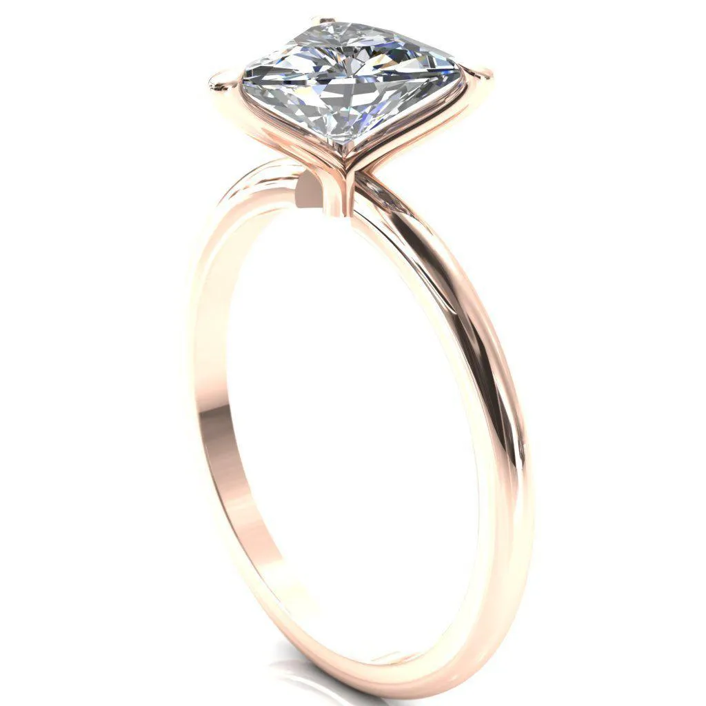 Gracey Trillion Moissanite 3-Claw Prong Engagement Ring