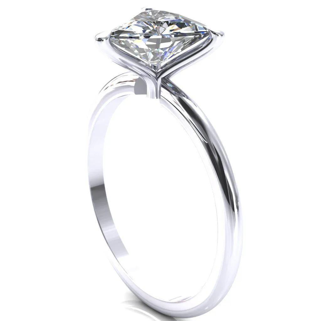 Gracey Trillion Moissanite 3-Claw Prong Engagement Ring
