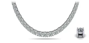 Graduated Diamond Necklace With Shiny Diamond Links  with 4.01 ct.(finished)