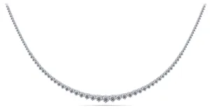 Graduated Red Carpet Diamond Necklace with 15.09 ct.(finished)