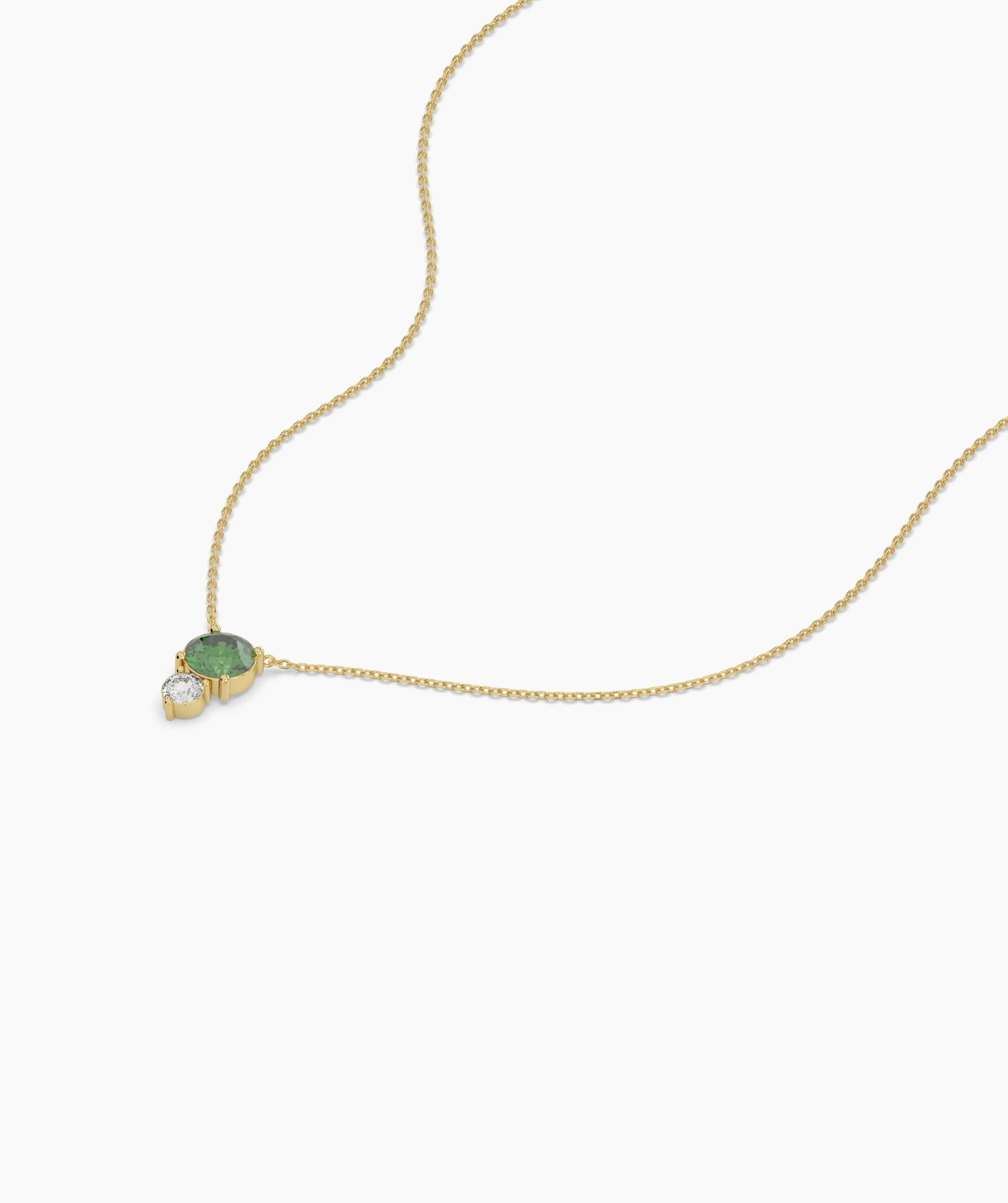 Green Harmony Double Gem Necklace
