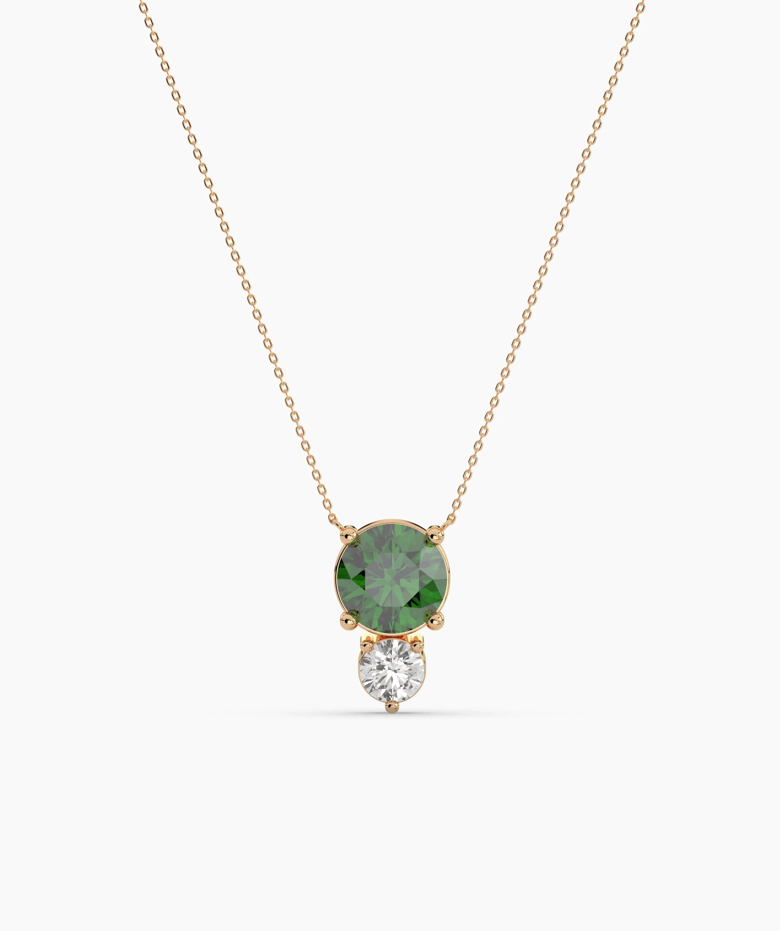 Green Harmony Double Gem Necklace