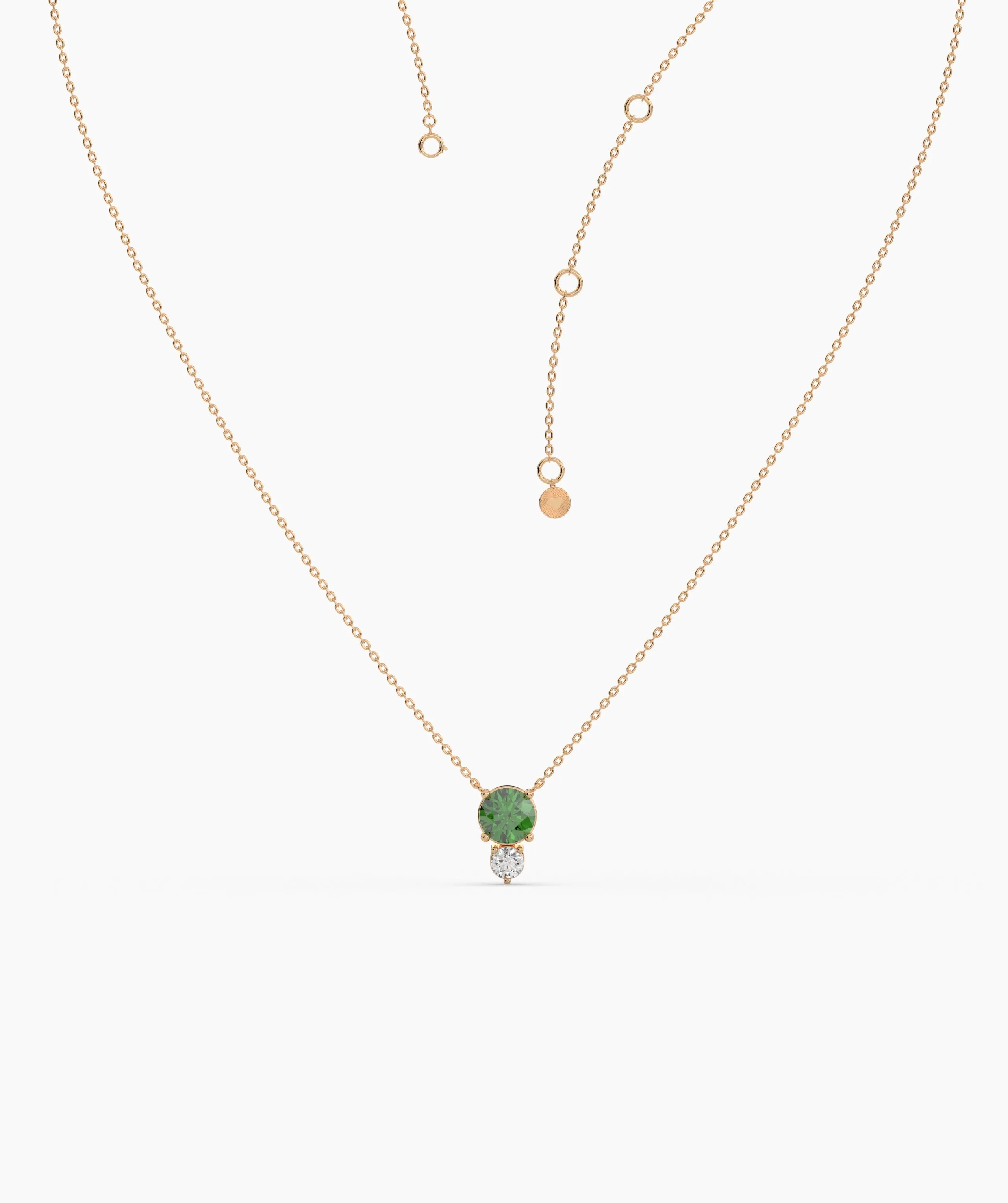 Green Harmony Double Gem Necklace