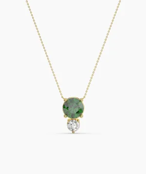 Green Harmony Double Gem Necklace