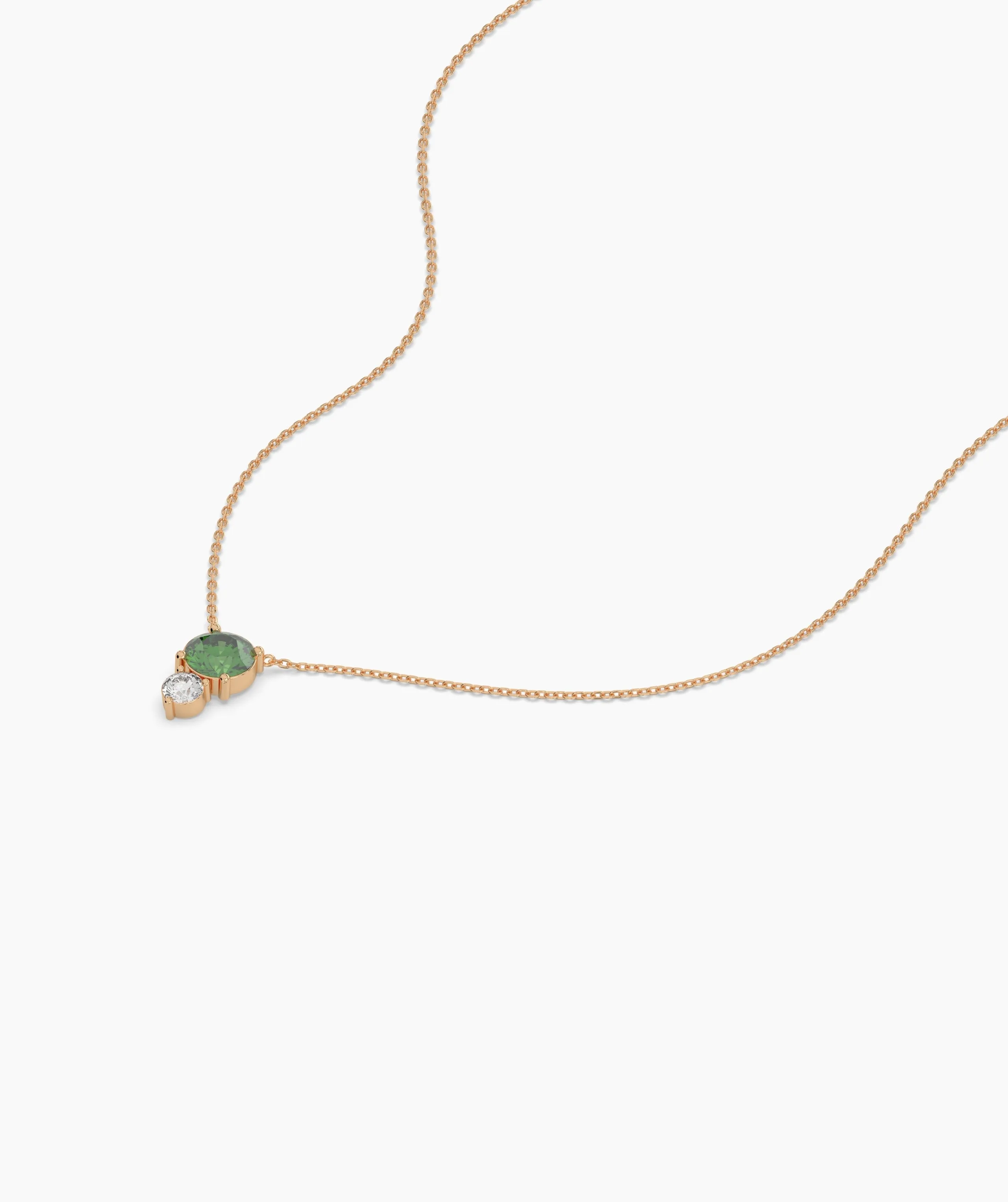 Green Harmony Double Gem Necklace