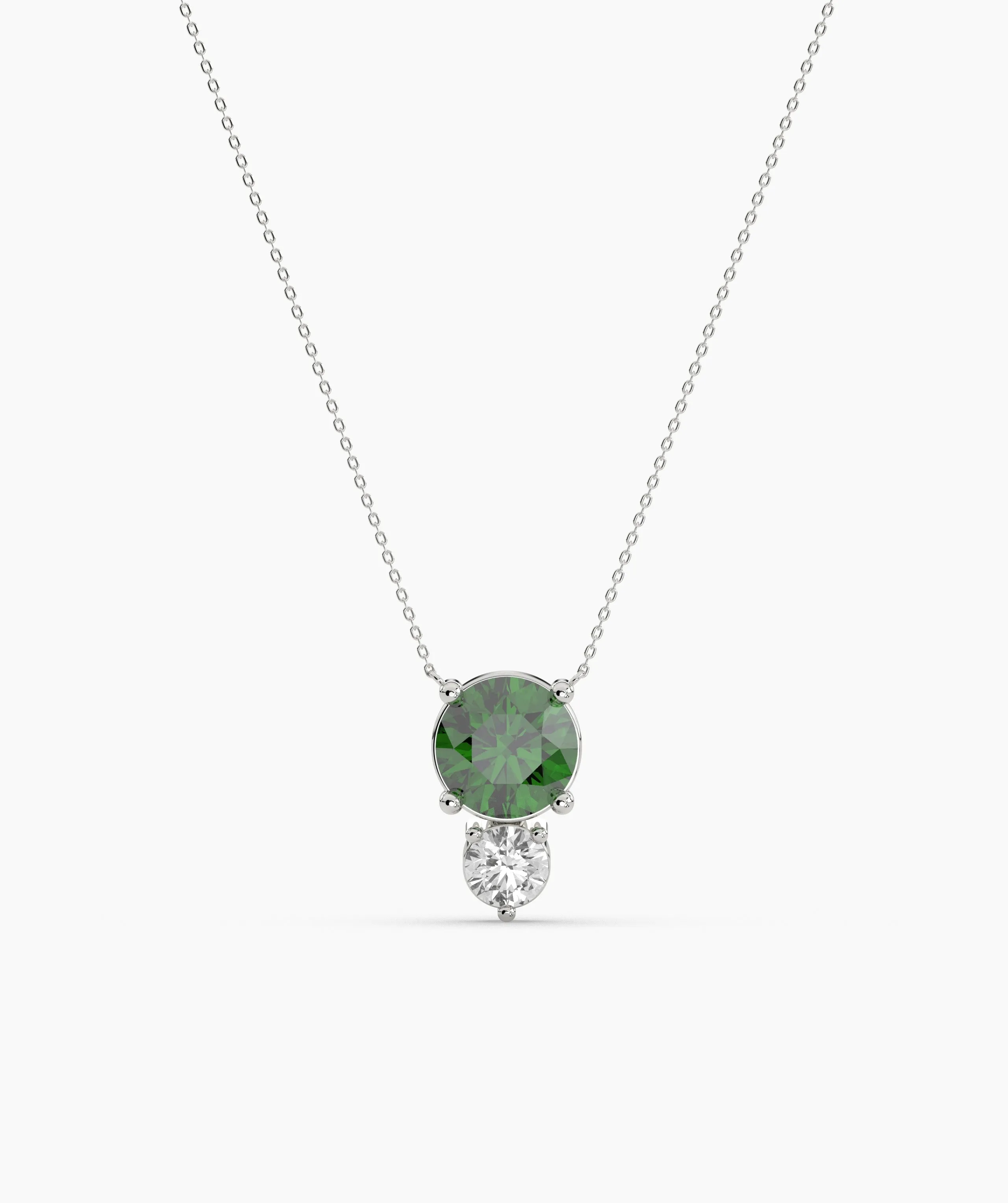 Green Harmony Double Gem Necklace