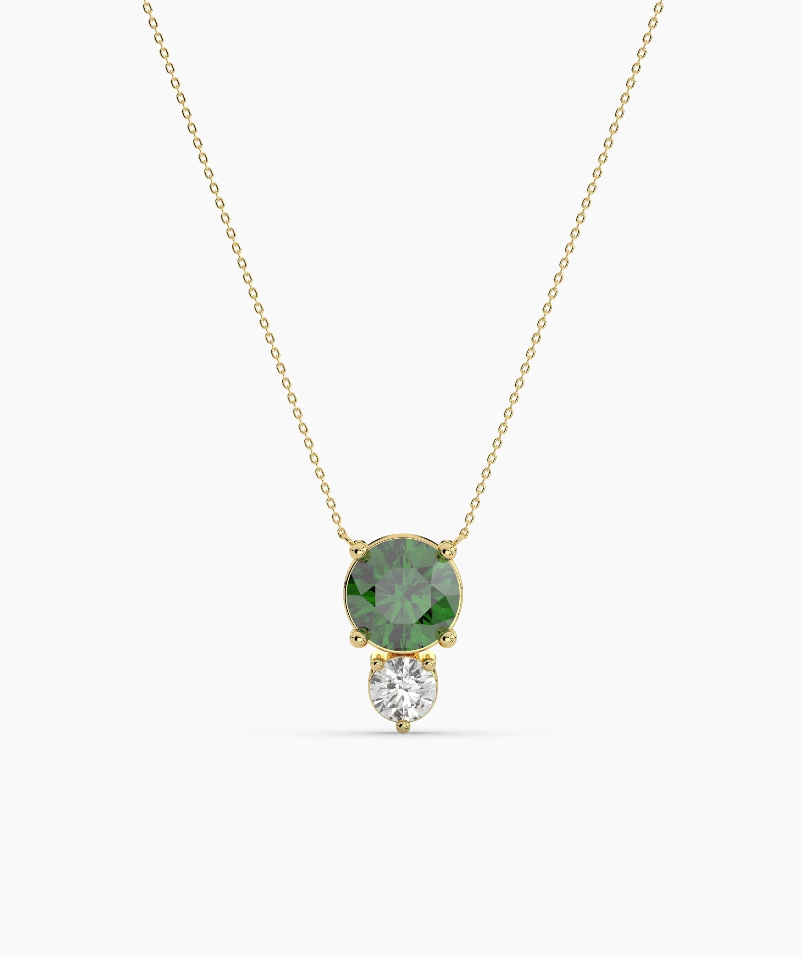 Green Harmony Double Gem Necklace