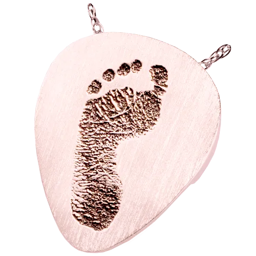 Guitar Pick Footprint Pendant
