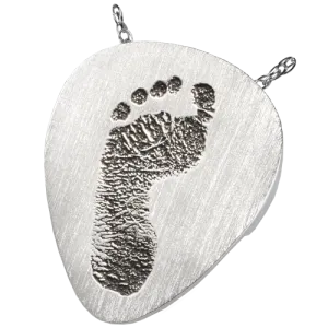 Guitar Pick Footprint Pendant