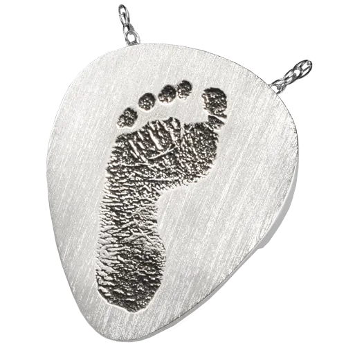 Guitar Pick Footprint Pendant