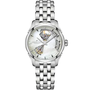 Hamilton Jazzmaster Open Heart Lady Auto White MOP