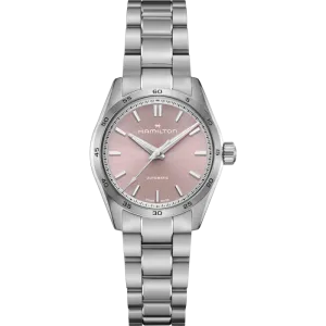 Hamilton Jazzmaster Performer Auto Pink on Bracelet 34mm