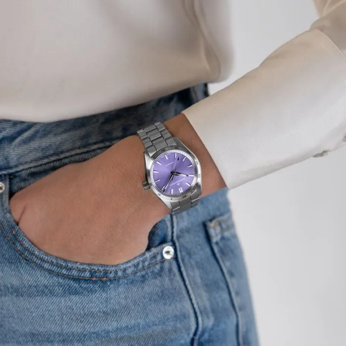 Hamilton Jazzmaster Performer Auto Purple on Bracelet 34mm