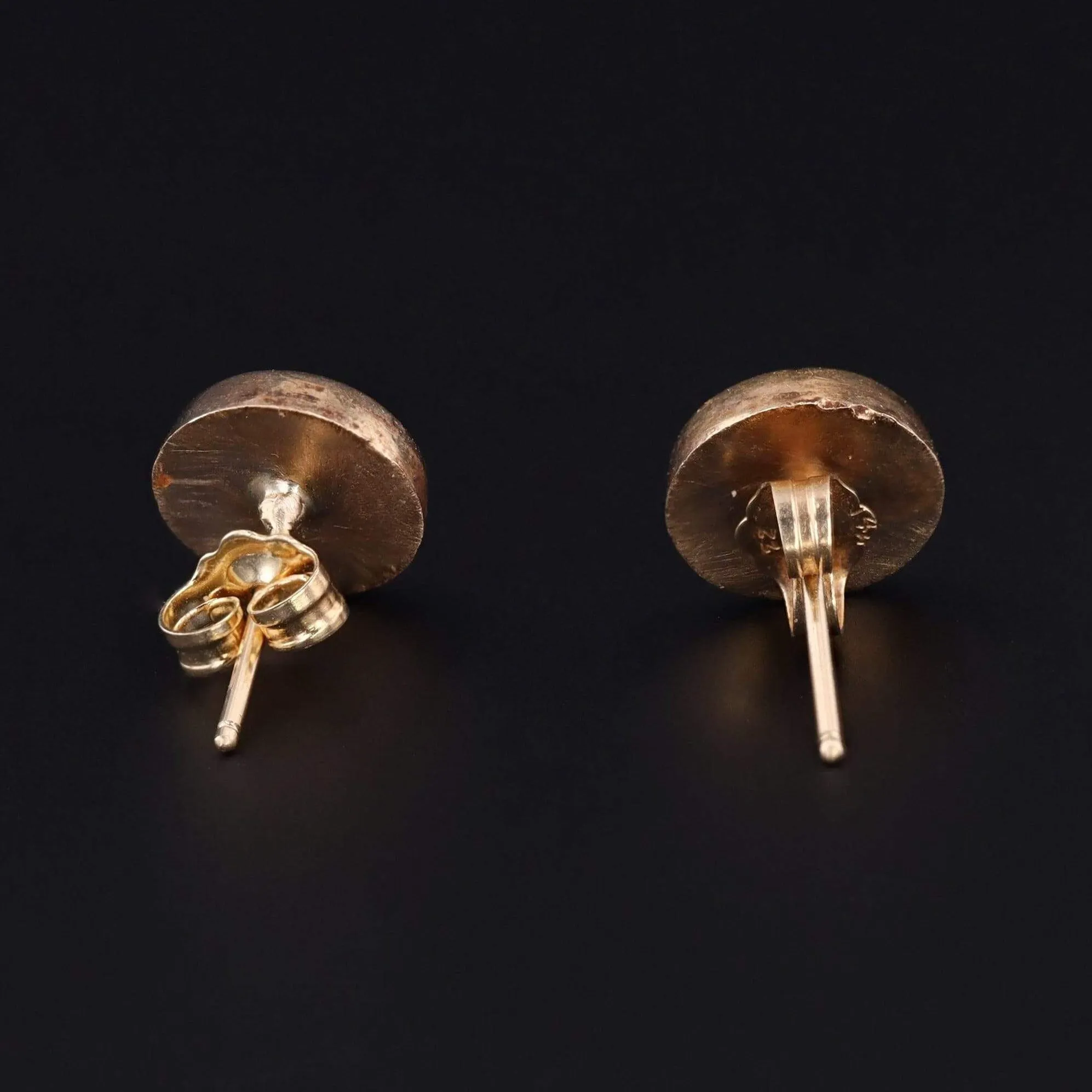 Hand Painted Lady Earrings | 14k Gold Earrings