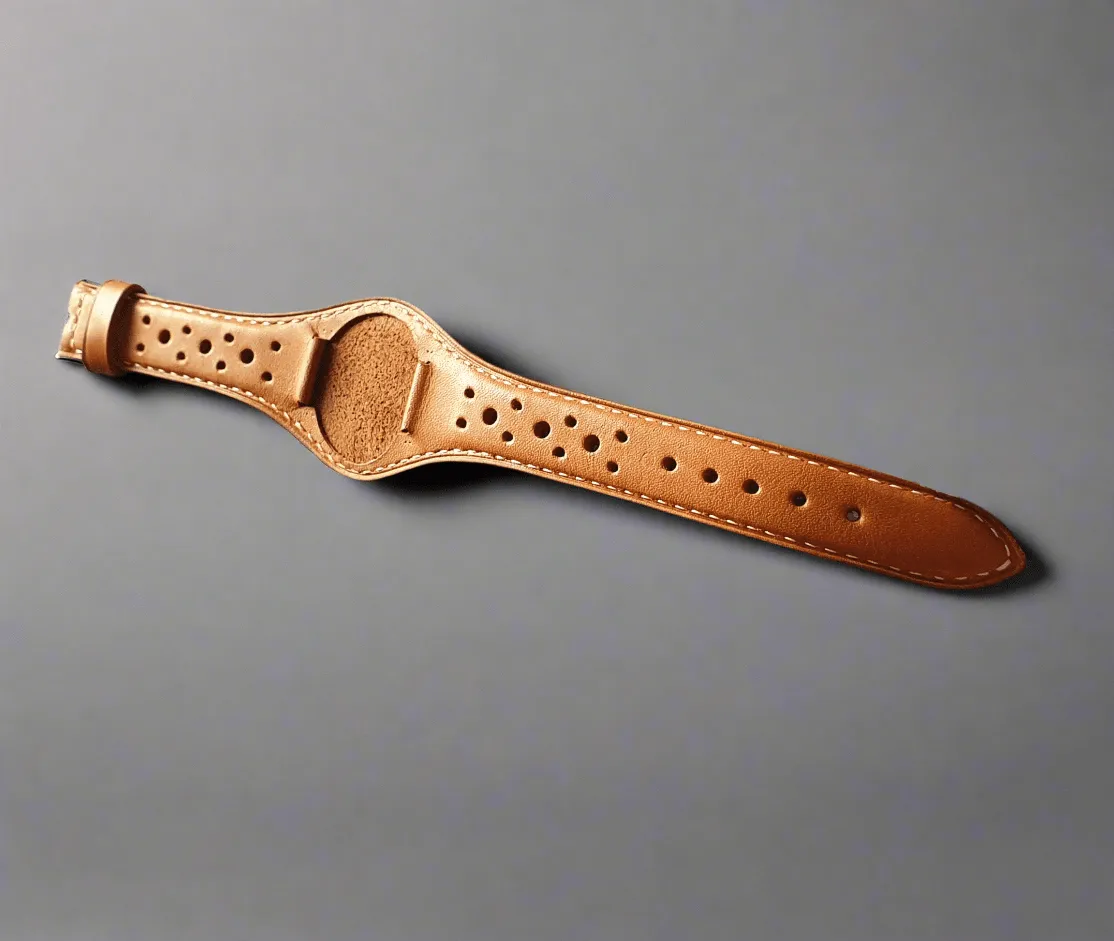 Handmade bund rally leather strap