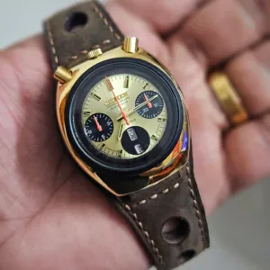 Handmade bund rally leather strap