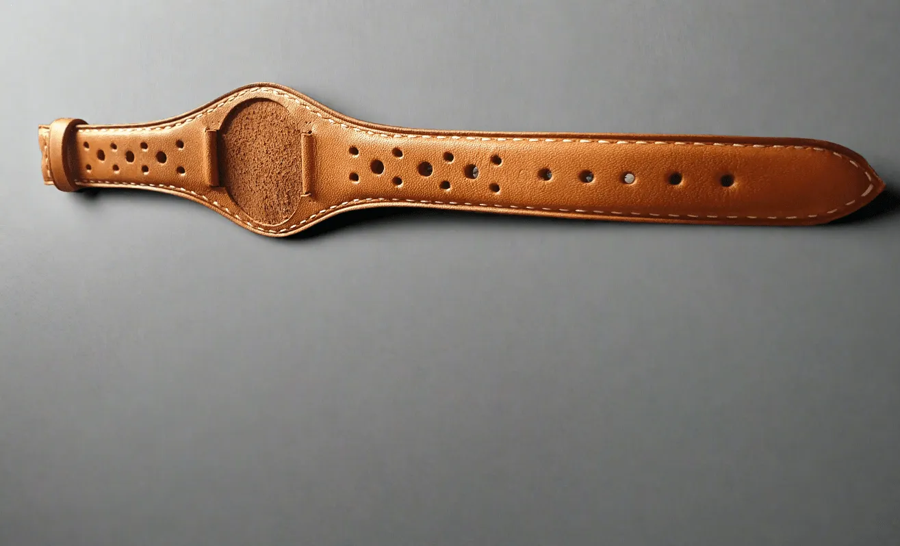 Handmade bund rally leather strap