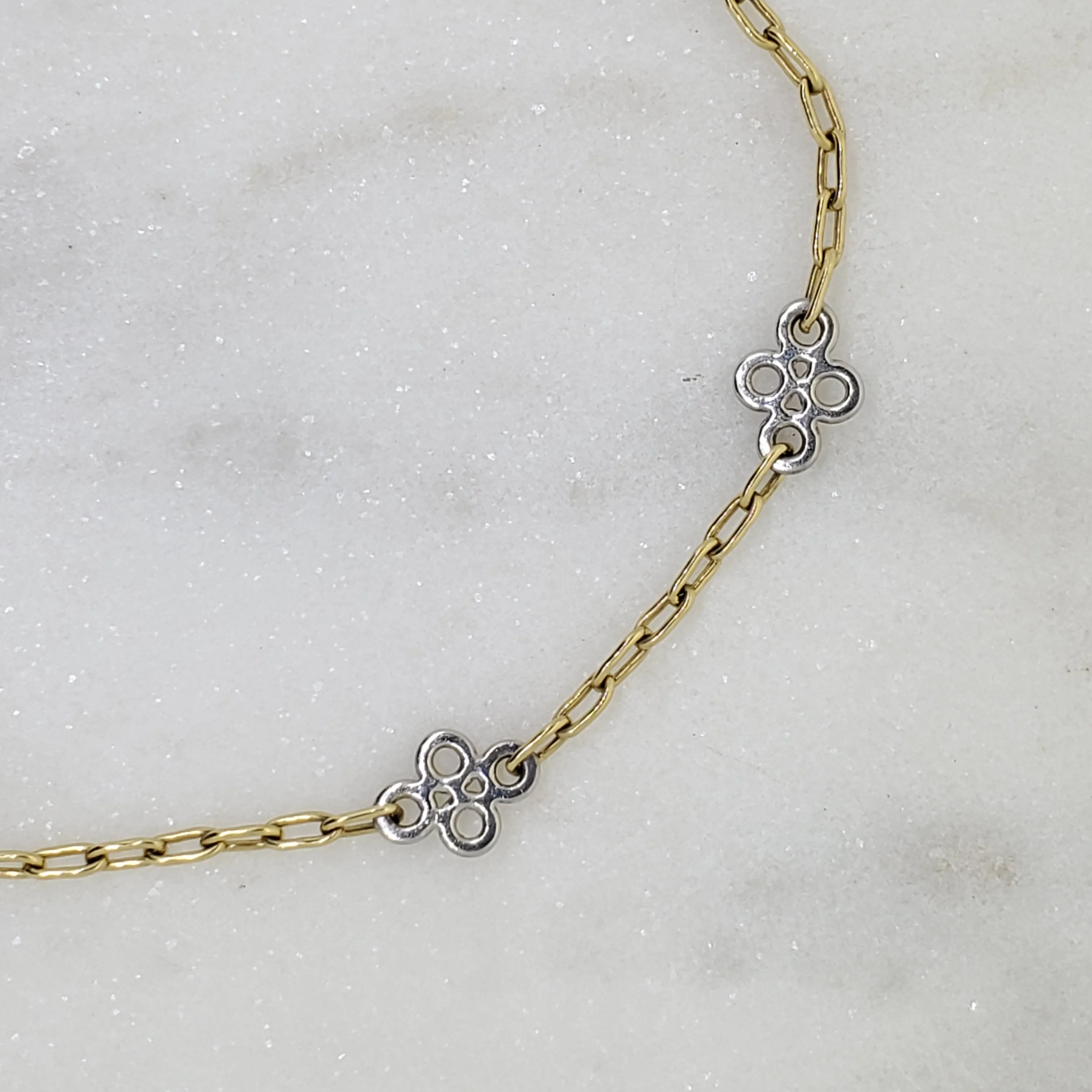 Handmade Platinum & 18k Gold