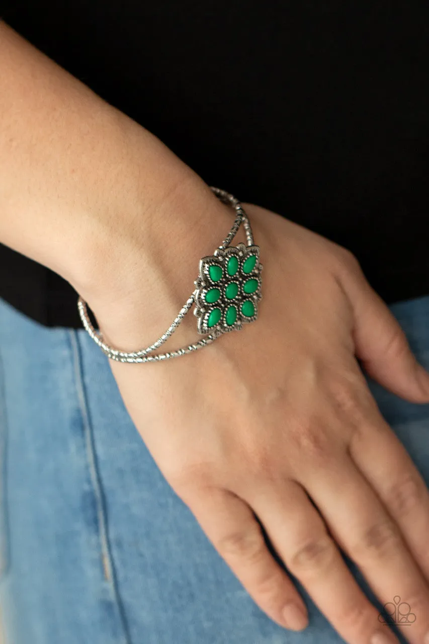 Happily Ever APPLIQUE Green Paparazzi Bracelet