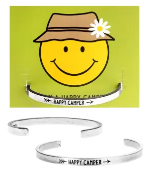 Happy Camper Quotable Cuff Bracelet