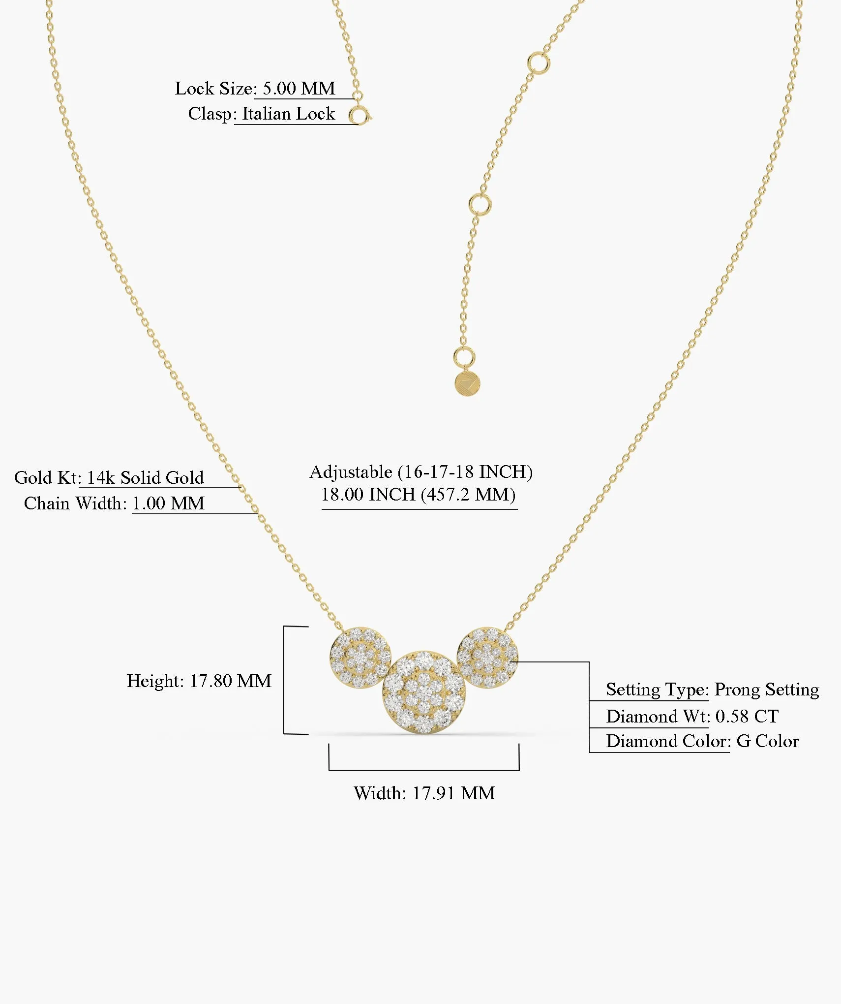 Harmony Circles Diamond Necklace