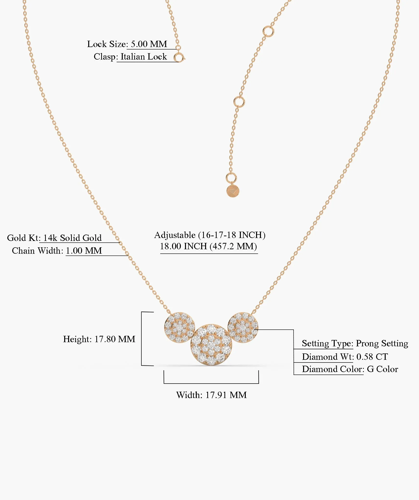 Harmony Circles Diamond Necklace
