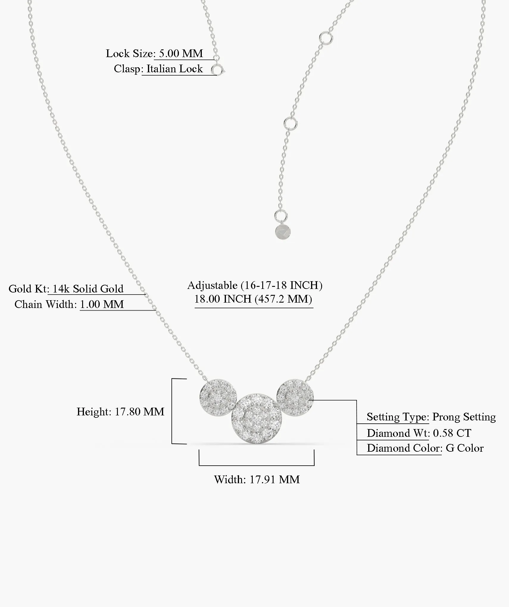 Harmony Circles Diamond Necklace