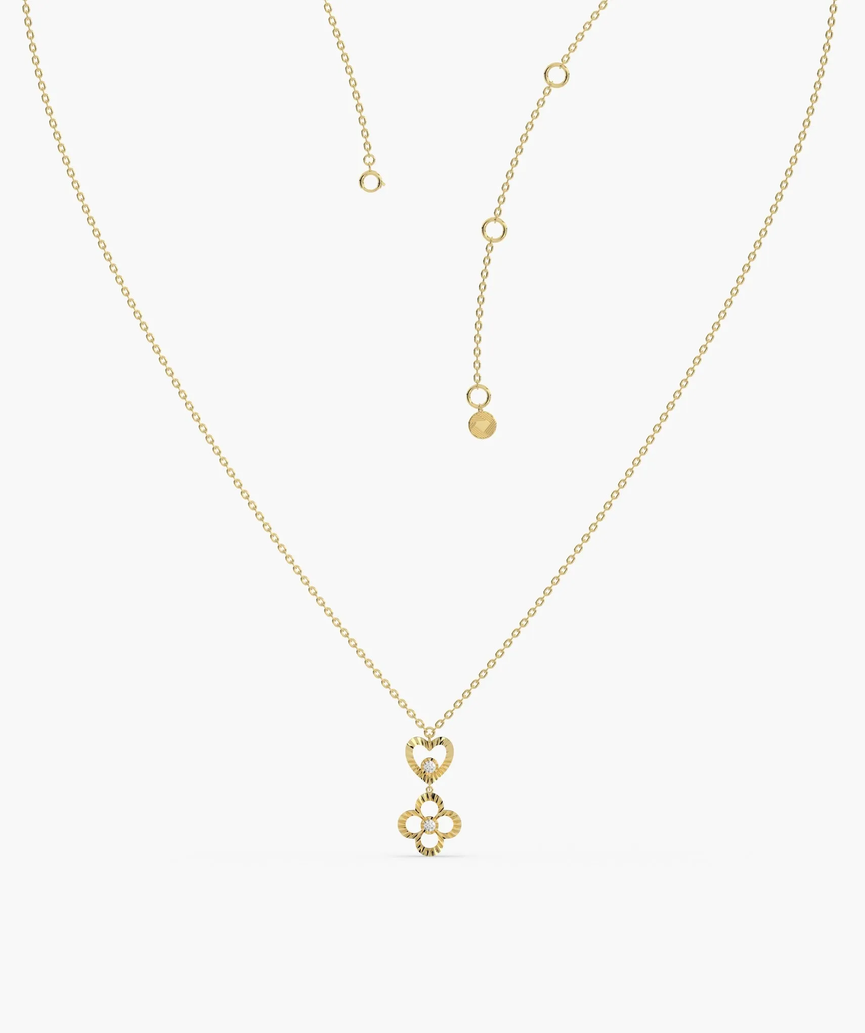 Heart & Bloom Gold Necklace