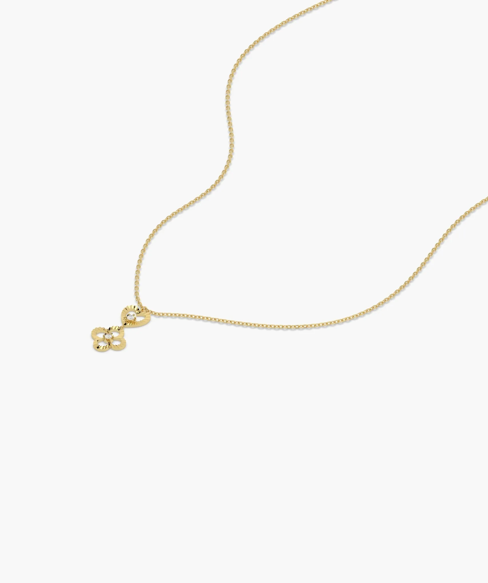 Heart & Bloom Gold Necklace