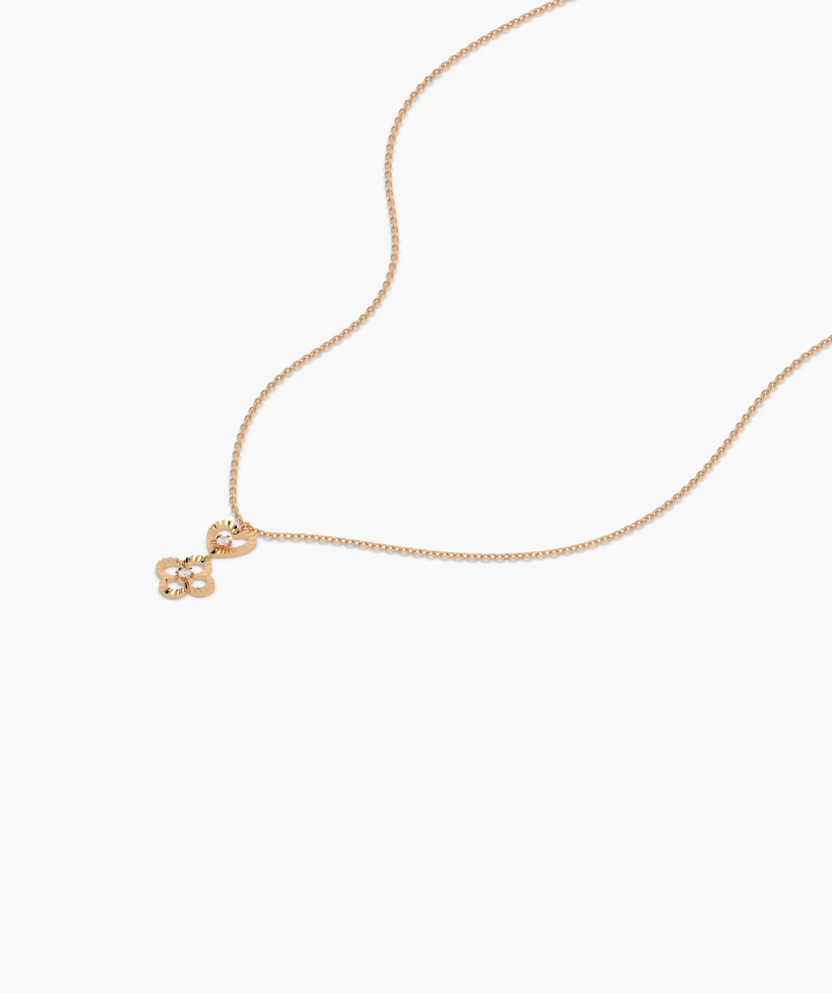 Heart & Bloom Gold Necklace