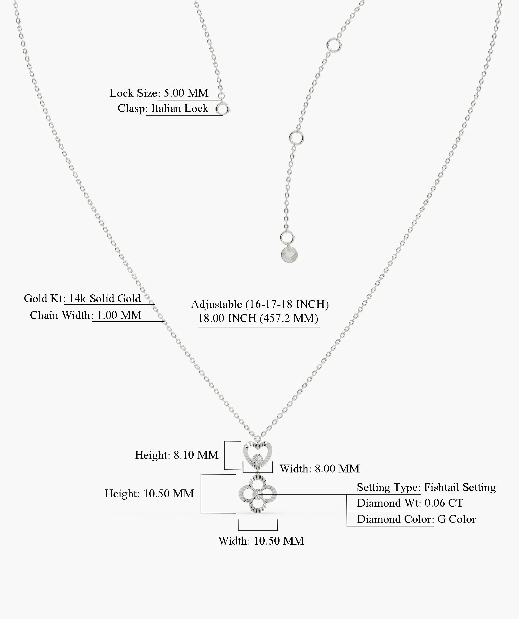Heart & Bloom Gold Necklace