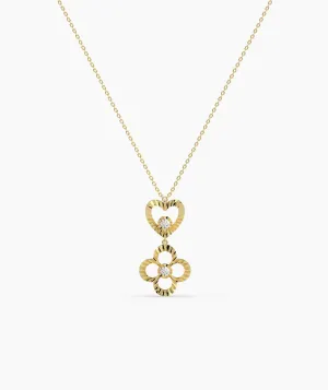 Heart & Bloom Gold Necklace