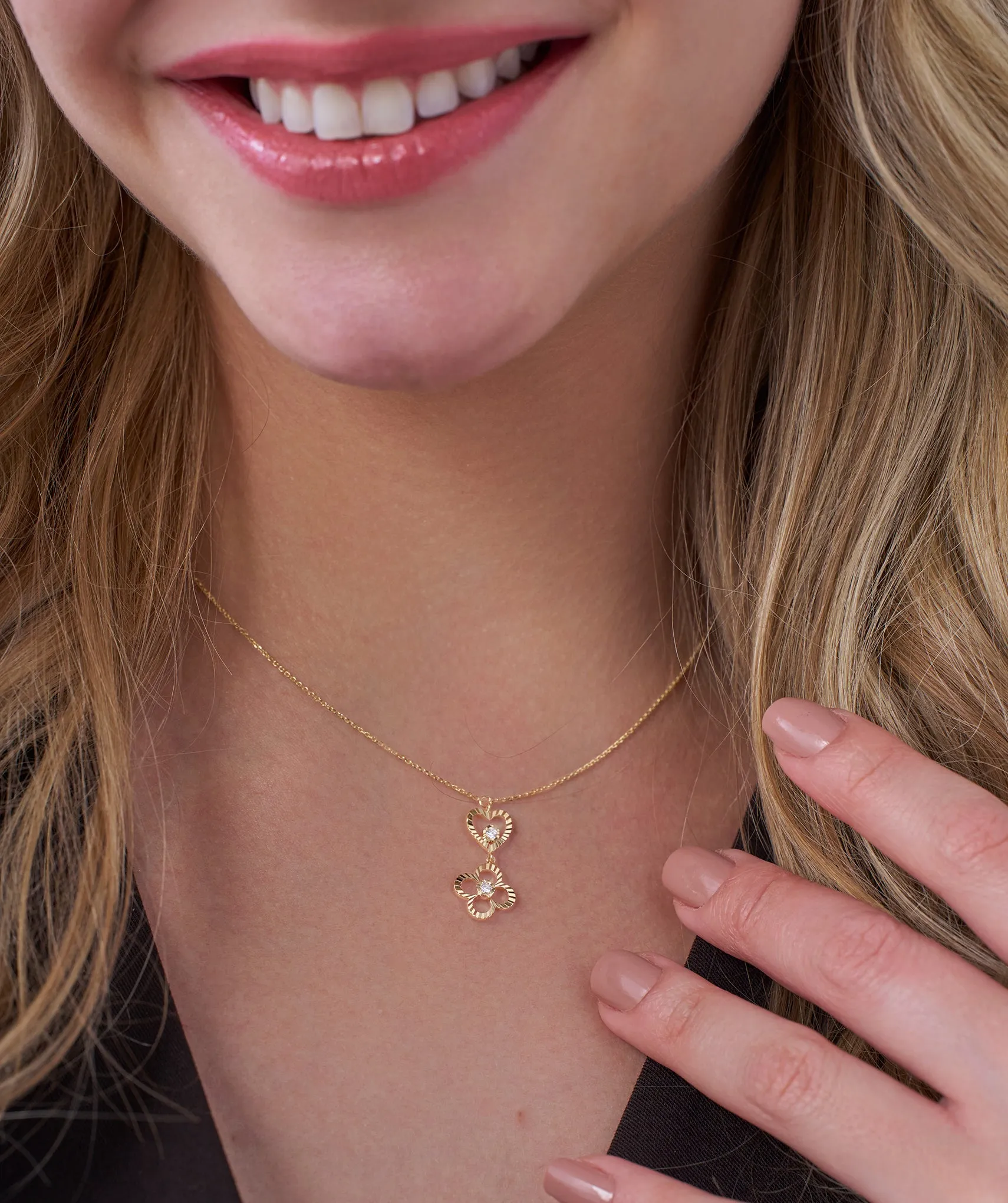 Heart & Bloom Gold Necklace