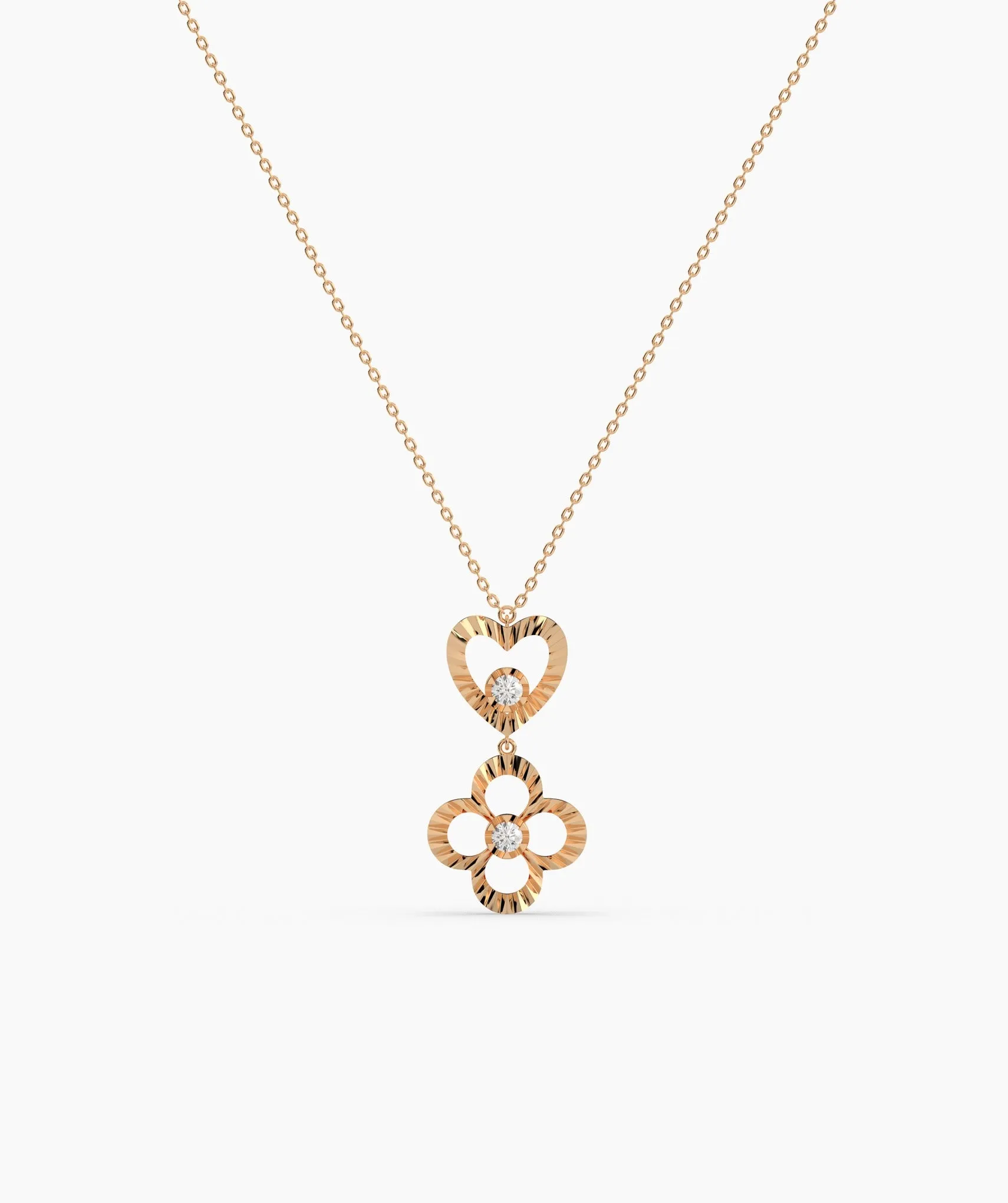 Heart & Bloom Gold Necklace