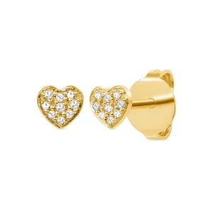 Heart Diamond Earrings