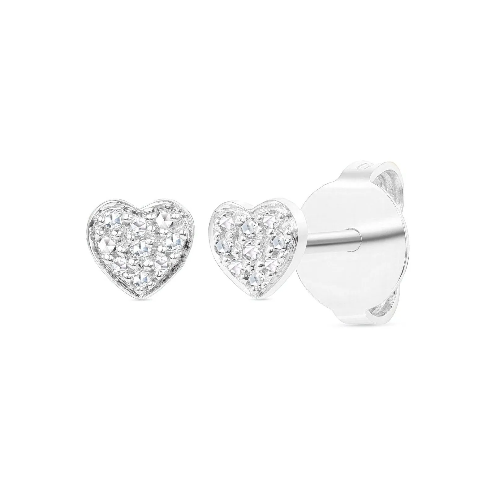 Heart Diamond Earrings