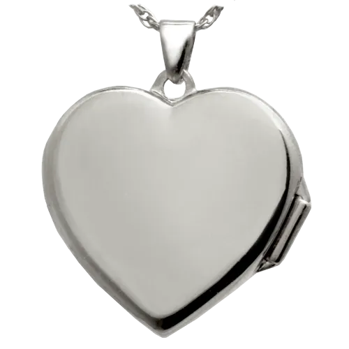 Heart Double Photo Locket Handprint Pendant