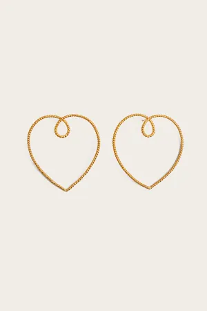 Heart Of Gold Earrings